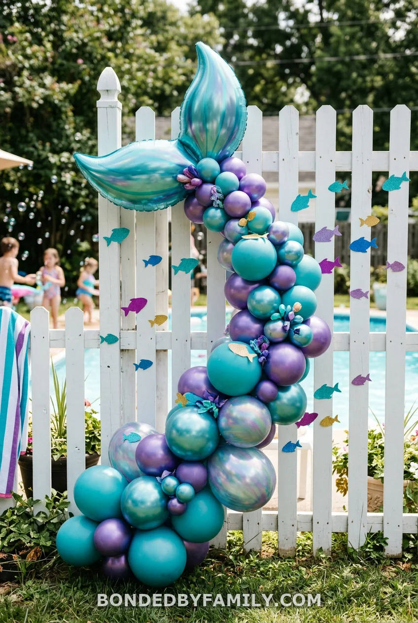 Mermaid Tail Balloon Cluster