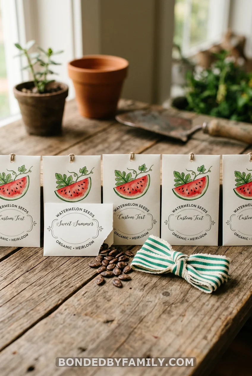 Watermelon Seed Packet Favors