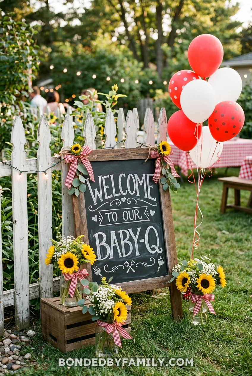 Nail the Welcome Sign at the Entrance