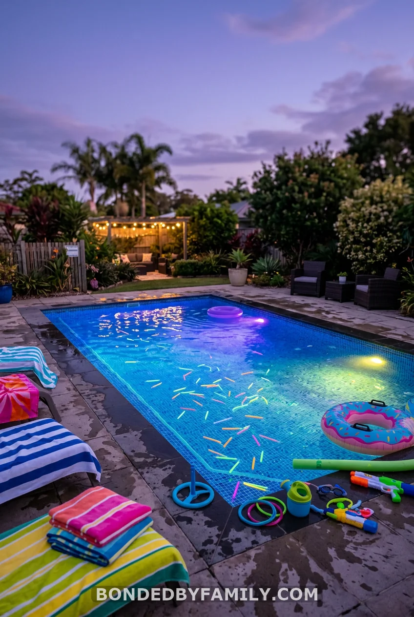 Glow Stick Pool Decorations (Evening Parties)