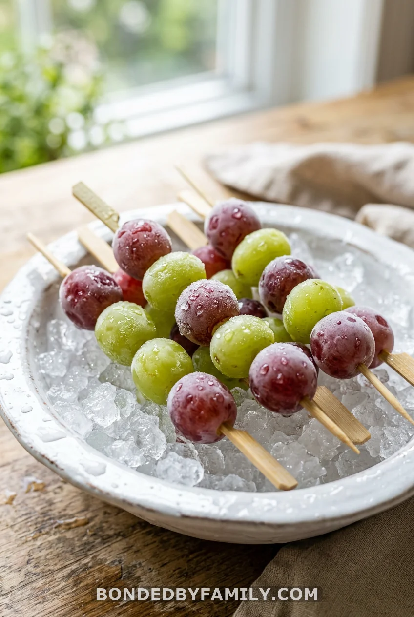 Frozen Grape Skewers