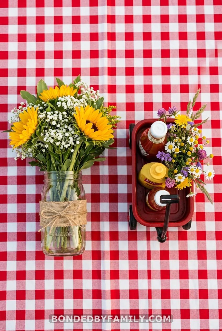 Centerpieces: Mason Jars vs. Mini Wagons (Here's What Lands)