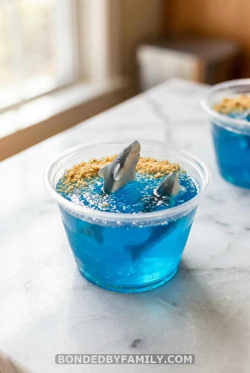 Shark Bite Jello Cups