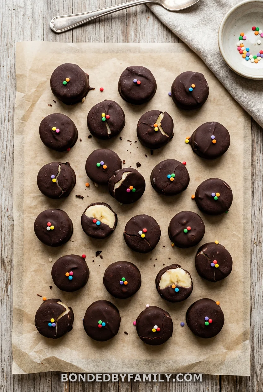 Chocolate-Dipped Frozen Banana Bites