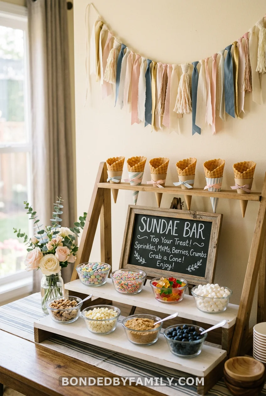 The Sundae Bar Backdrop Station