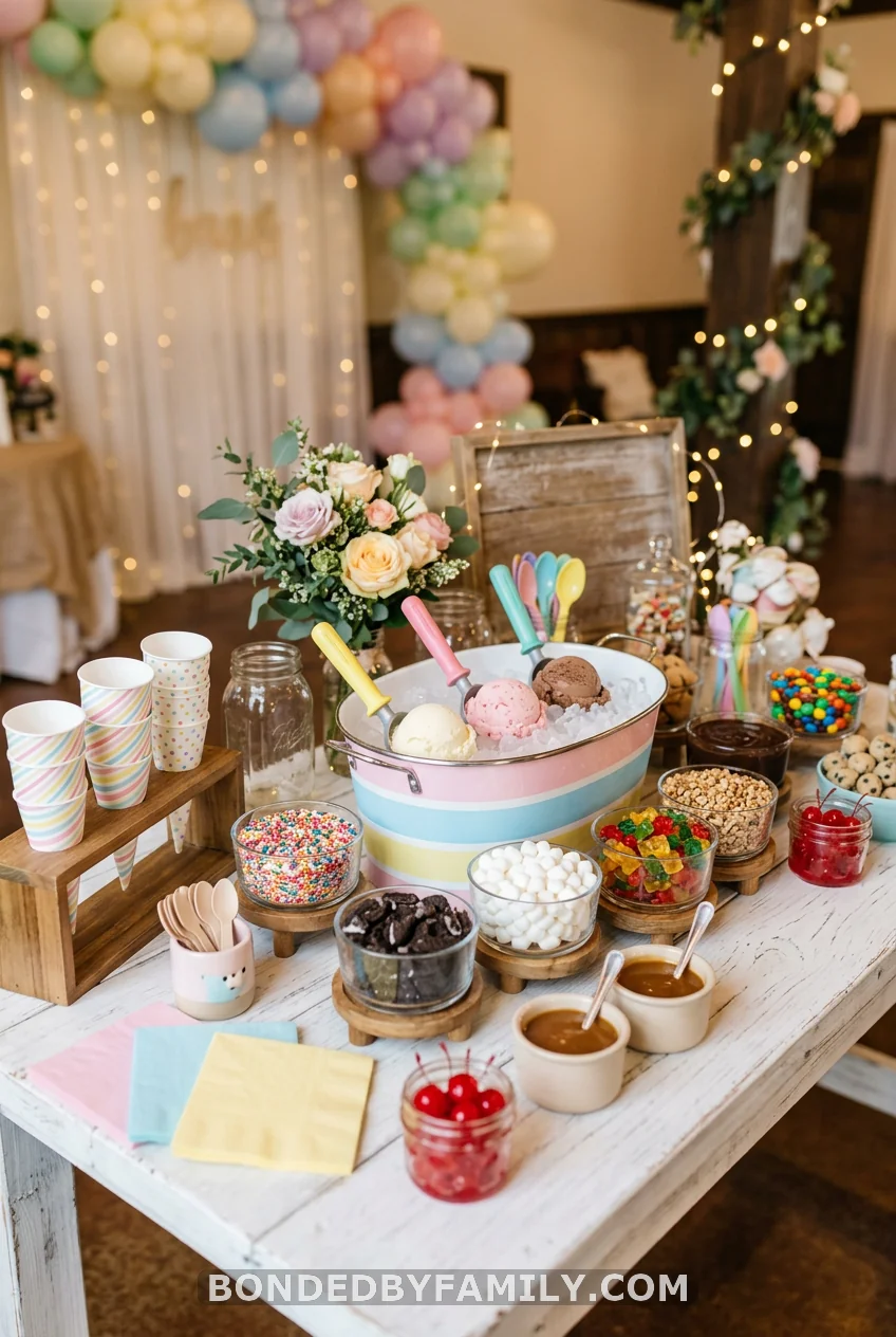 The DIY Sundae Bar Complete Setup