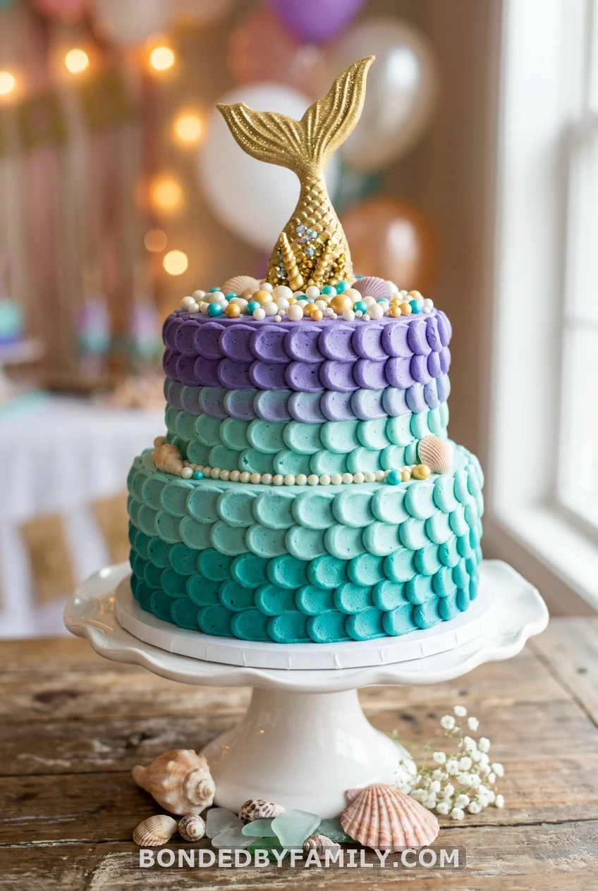 Mermaid Scale Ombre Cake