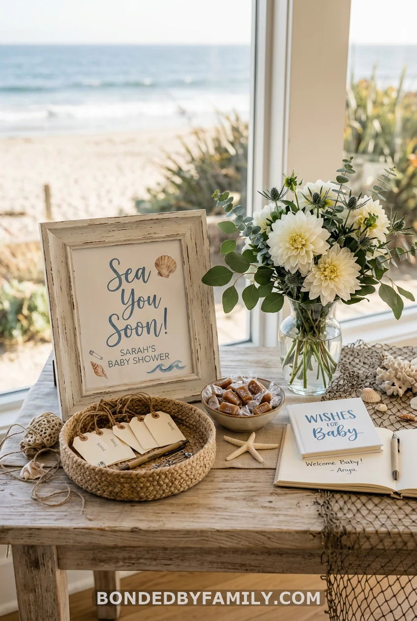 The "Sea You Soon" Welcome Table