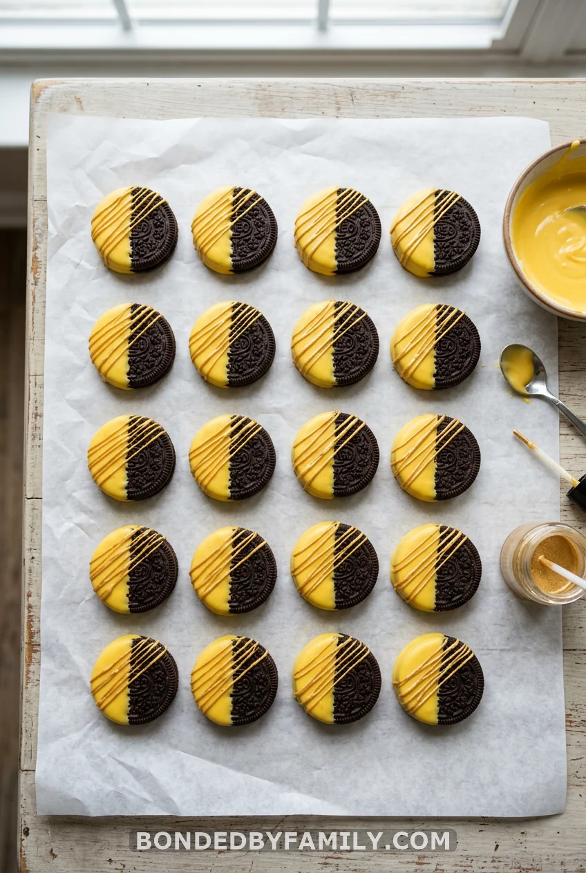 Honey-Drizzled Chocolate Oreos
