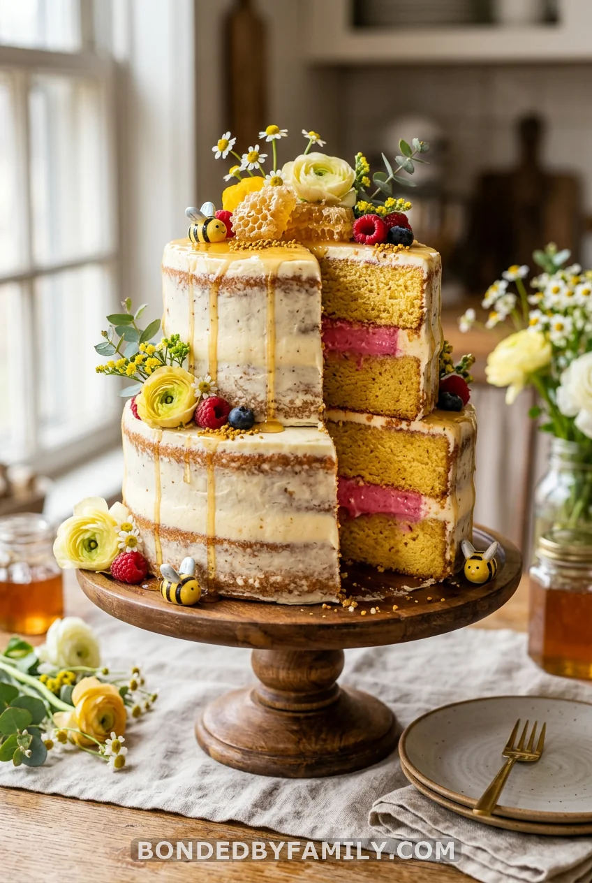 Gender-Reveal Honey Lemon Cake