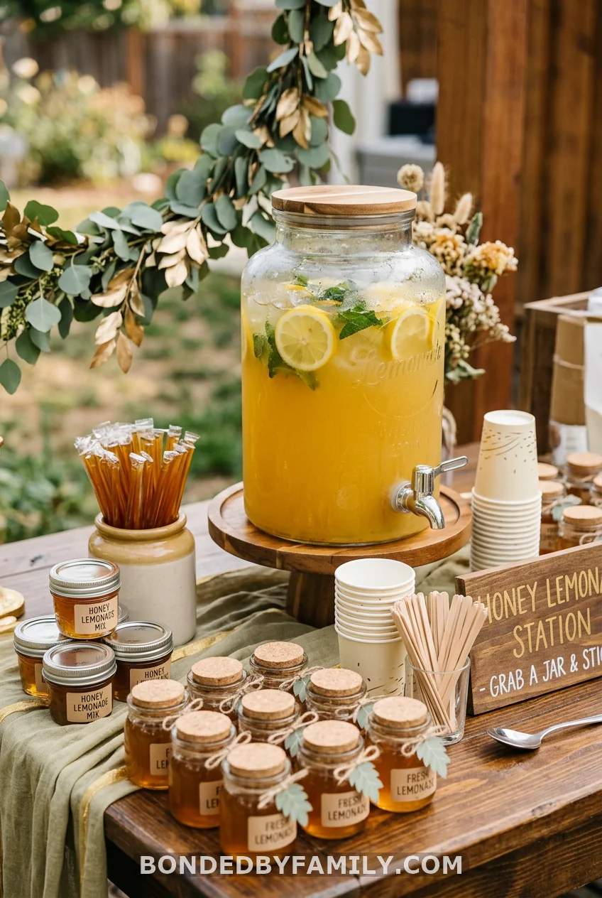 Pour a "Hunny" Lemonade Bar