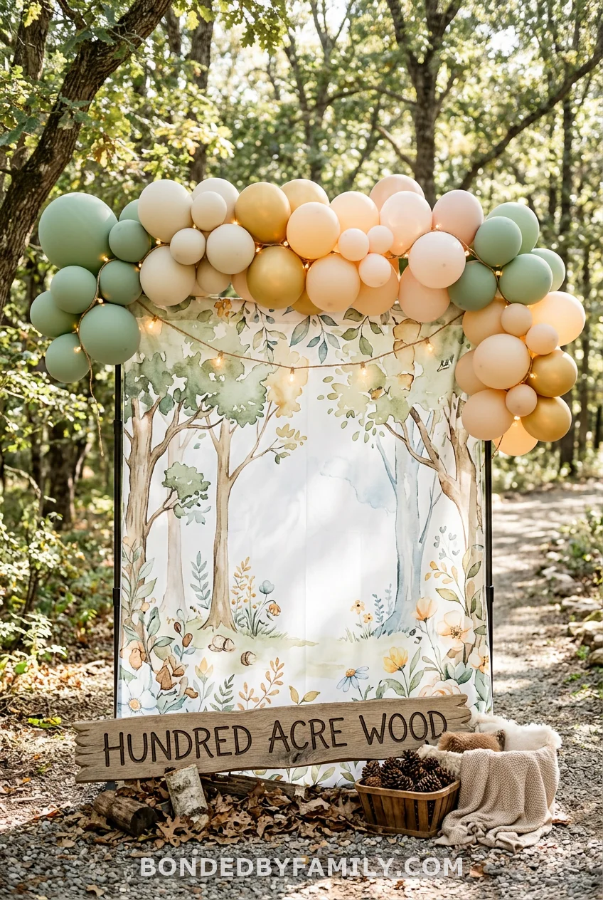 Hundred Acre Wood Photo Backdrop