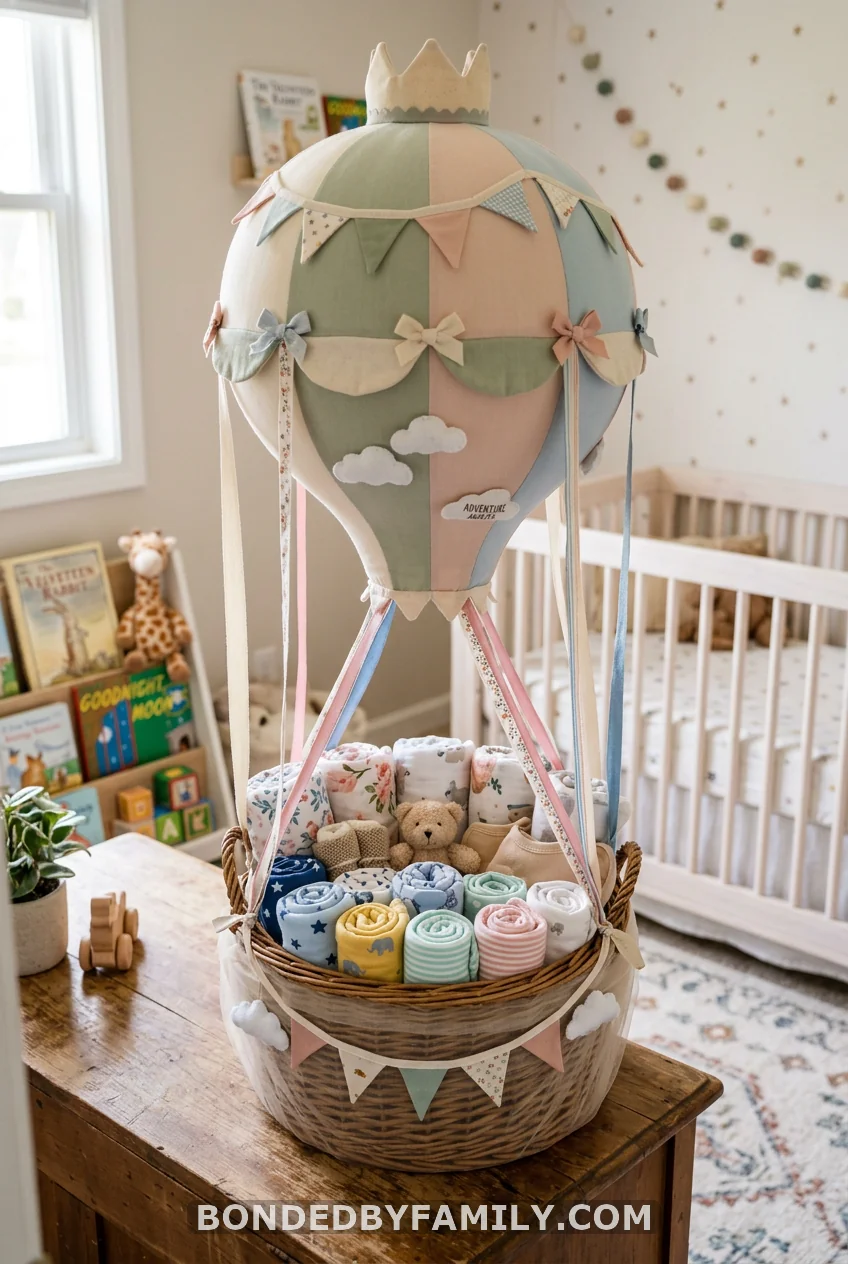 A Hot Air Balloon Gift Basket