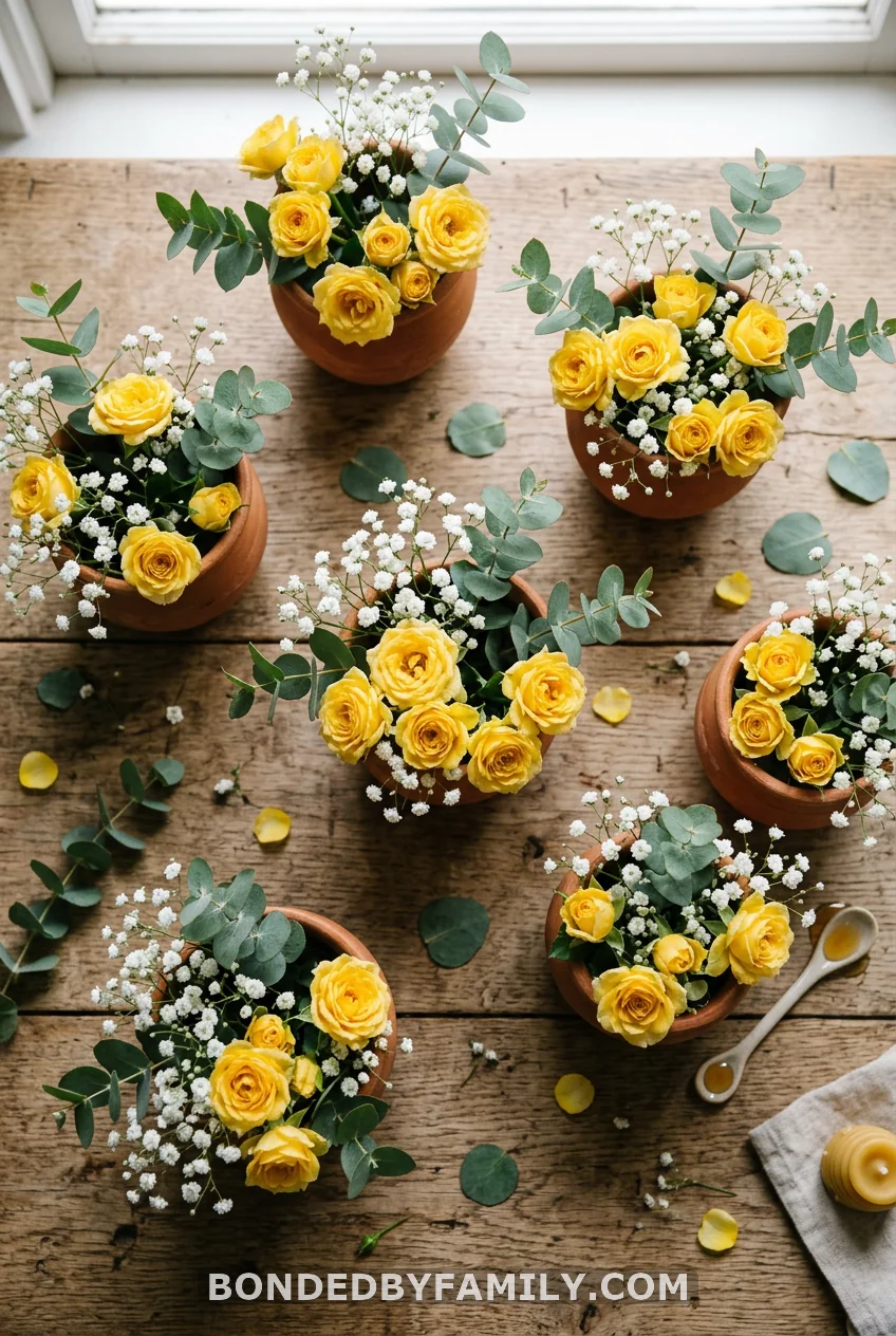 Fill Honey Pots With Fresh Flowers