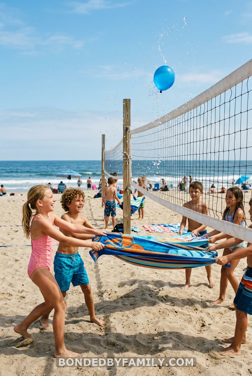 Towel Water Balloon Volleyball