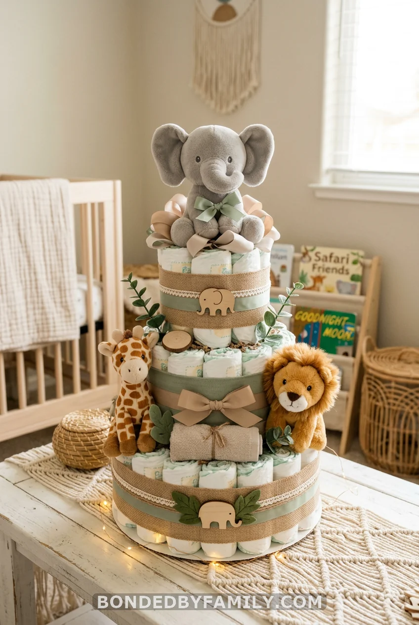 Safari and Elephant Cake