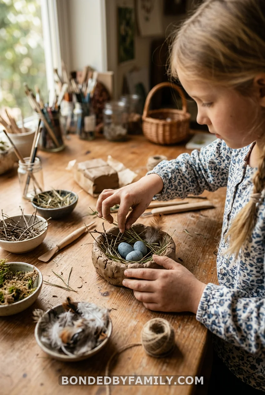 Air-Dry Clay Bird Nests