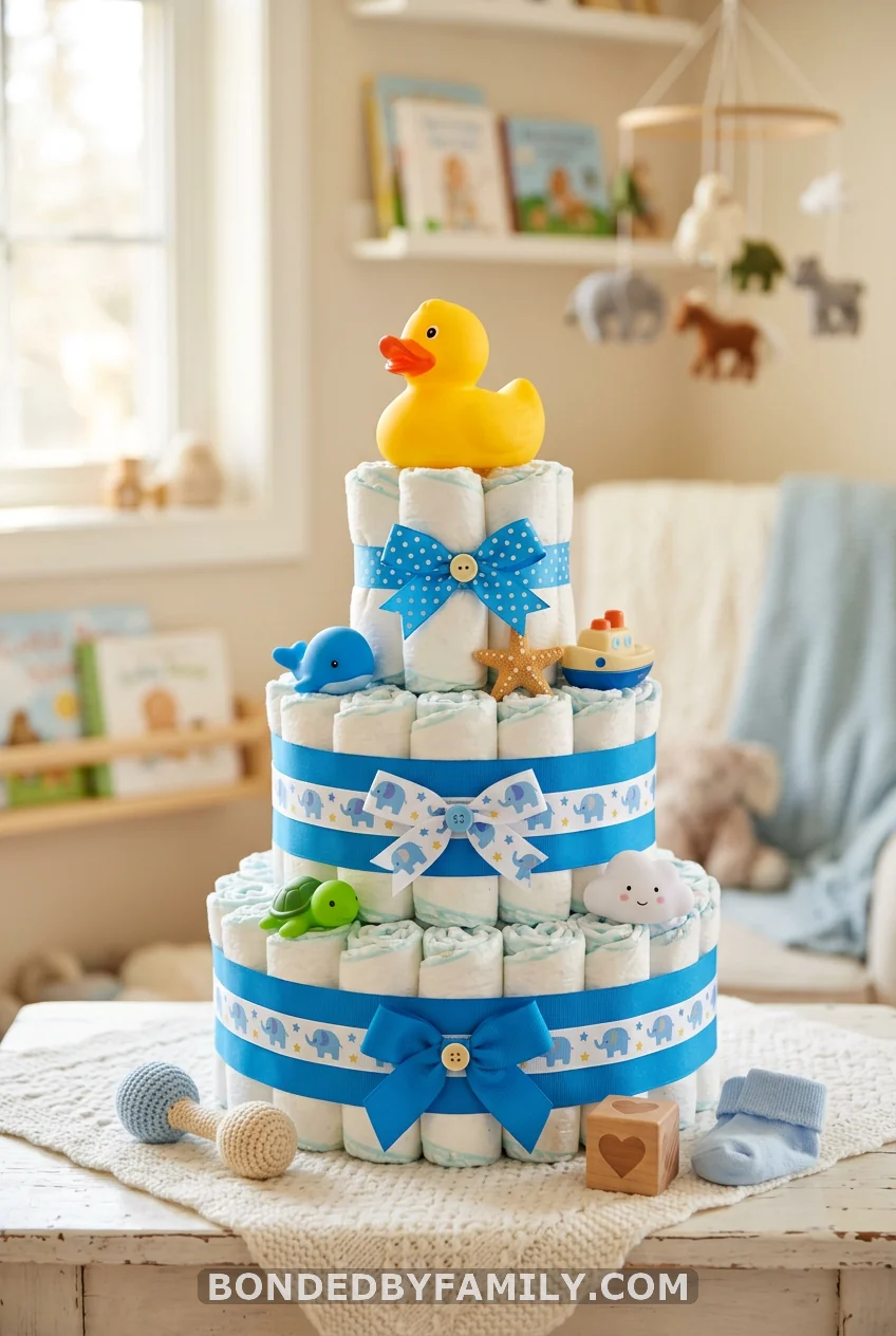 Rubber Duck Bath-Time Cake