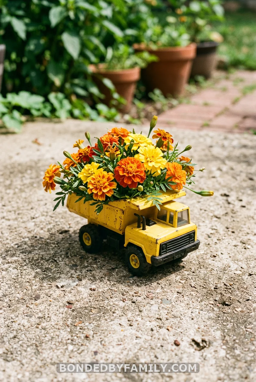 Construction Truck Flower Pot