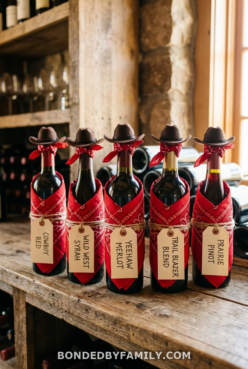 Bandana Wine Bottle Favors