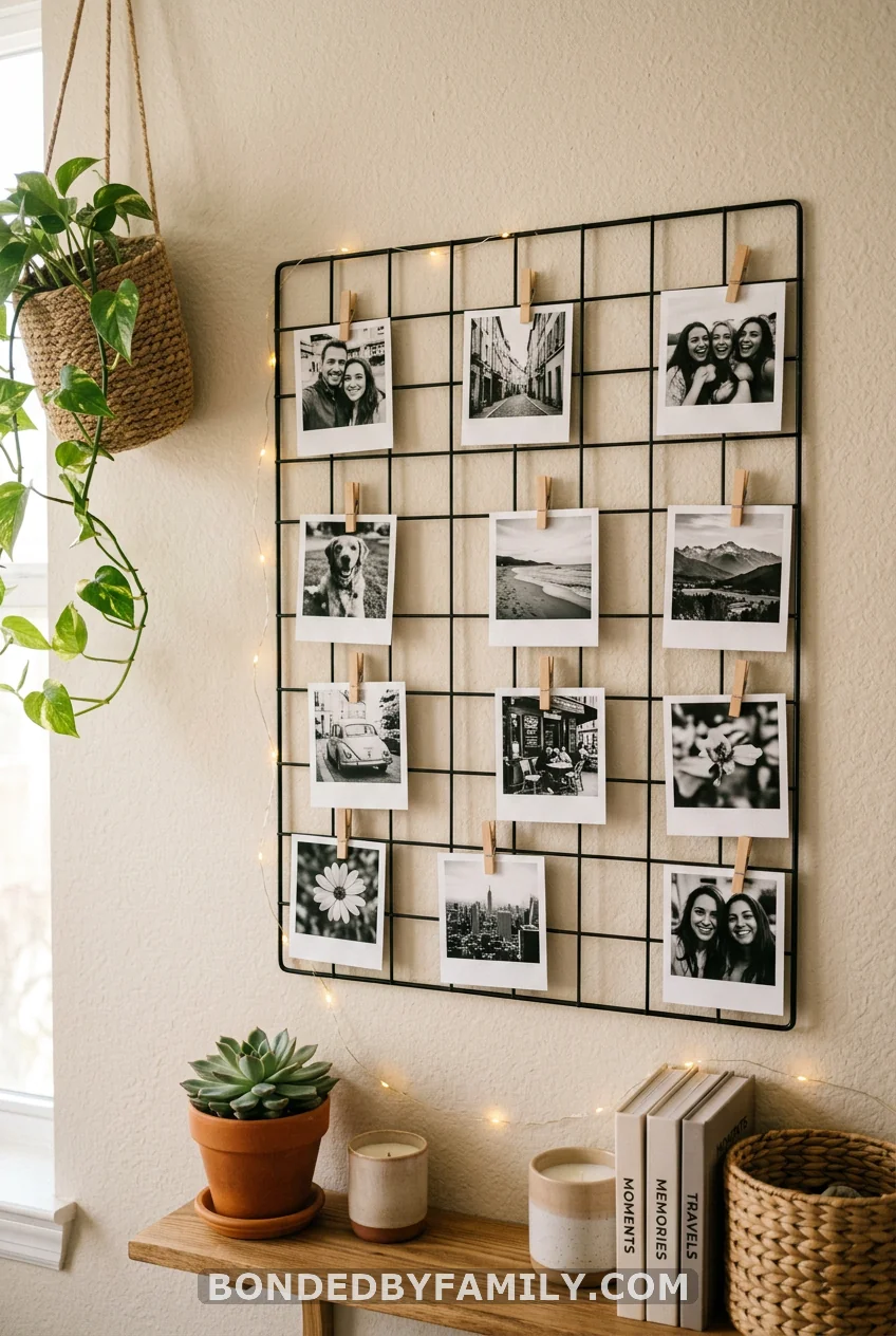 A Rotating Photo Wall Grid