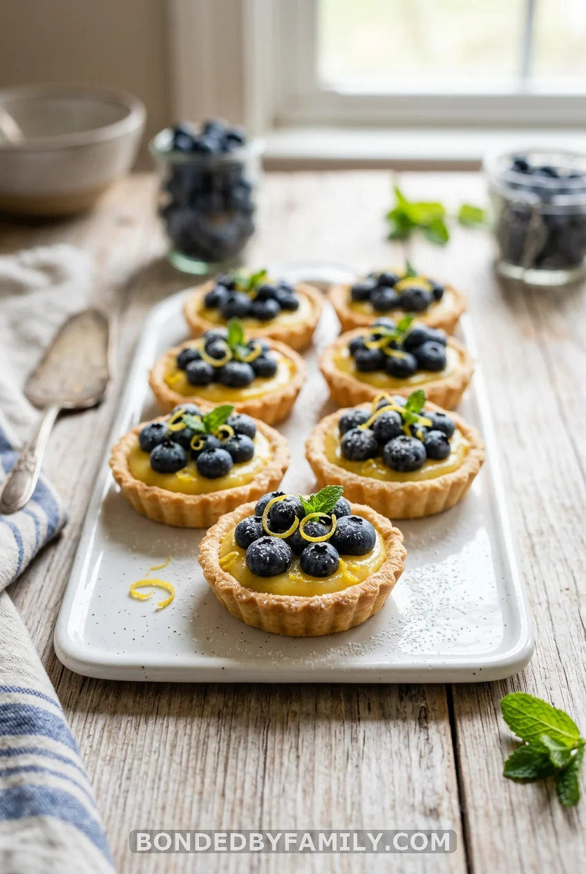 Blueberry Lemon Tart Bites