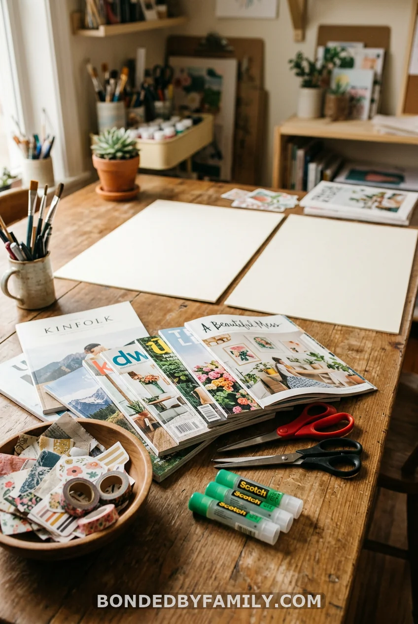 Vision Board Craft Table
