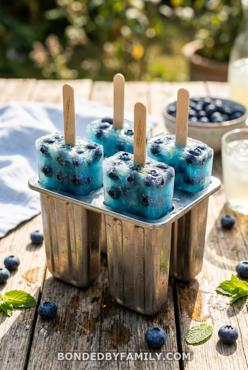 Blue Lemonade Popsicles