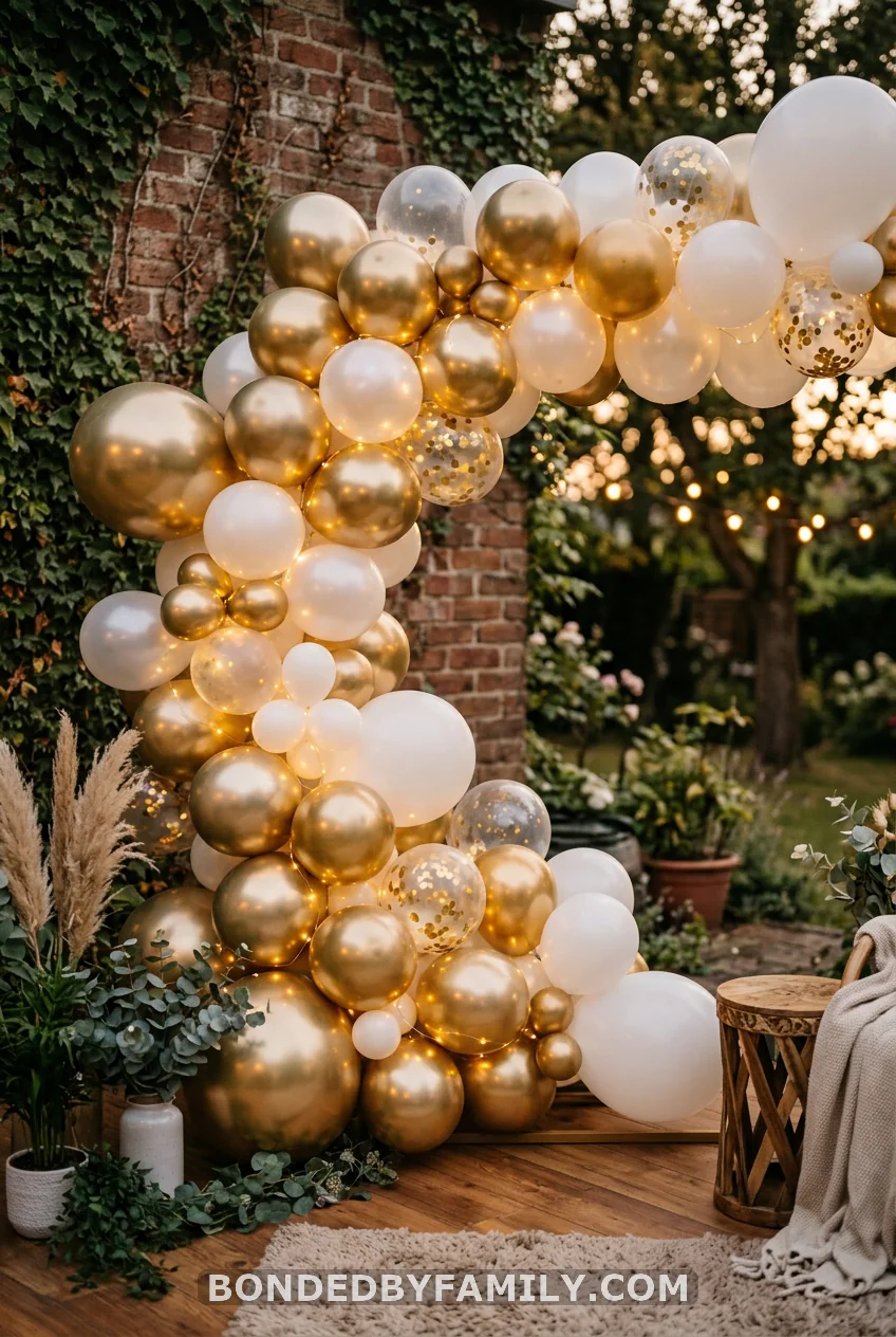 The DIY Balloon Backdrop and String Light Set