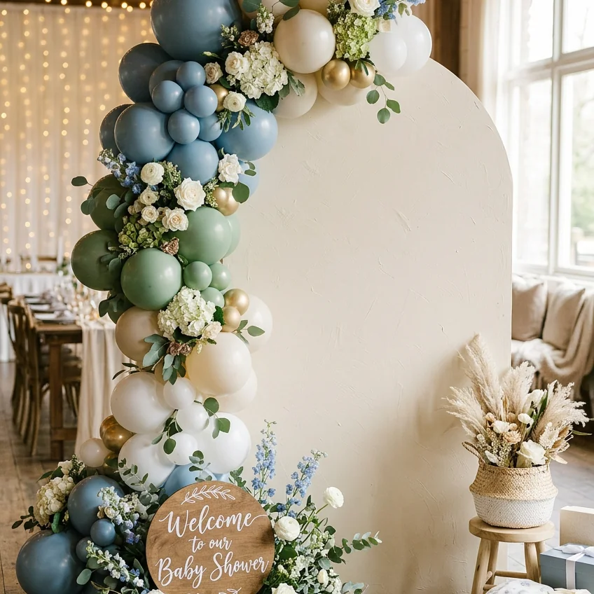 baby in bloom boy baby shower theme featured image