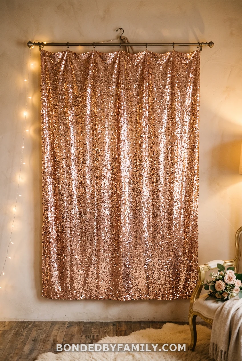 Sequin Shimmer Wall