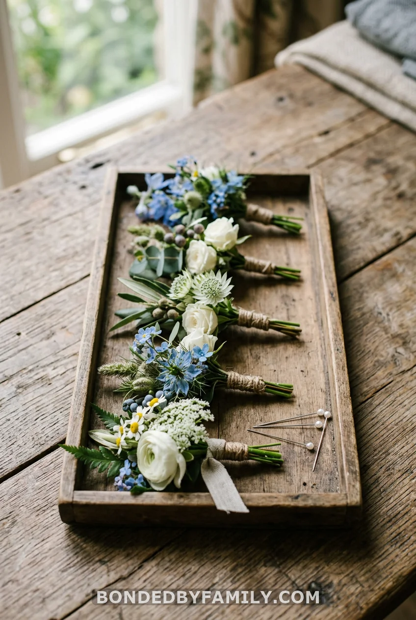 Wildflower Boutonnieres for Guests
