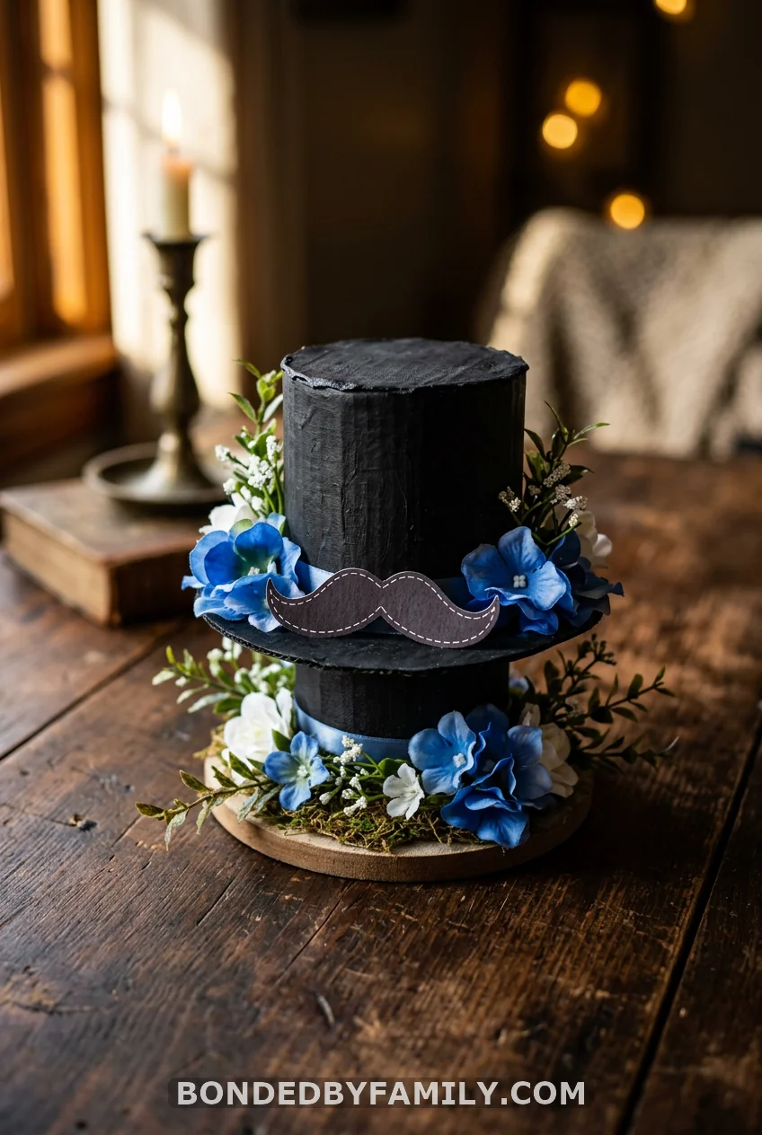 DIY "Little Man" Top Hat Centerpiece