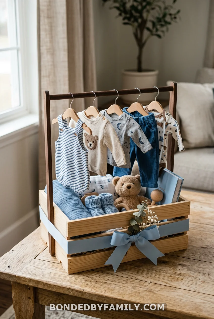A DIY Wardrobe Crate Gift Basket