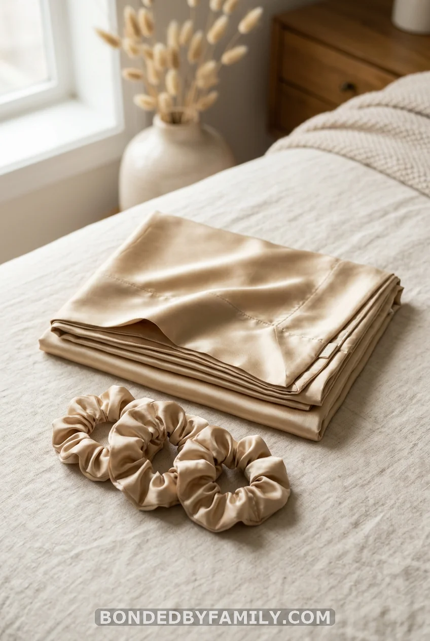 Silk Pillowcase and Scrunchie Set