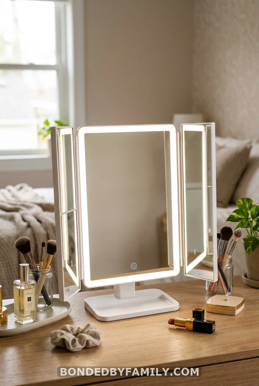 A Lighted Vanity Mirror