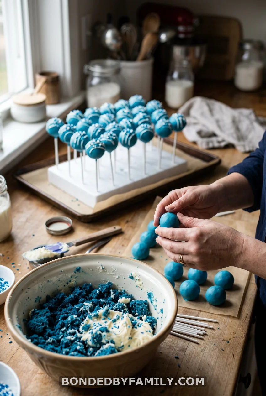 DIY Blue Velvet Cake Pops