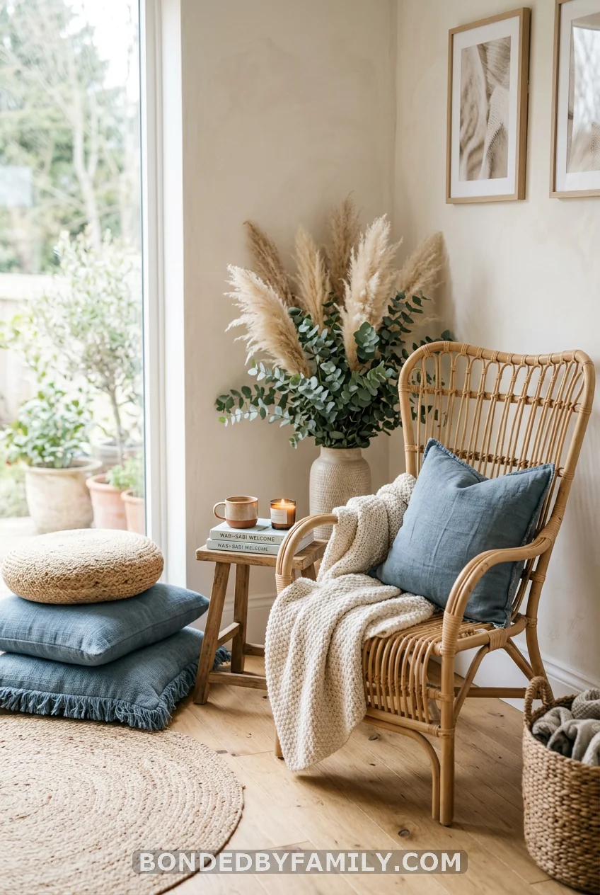 Boho Rattan Lounge Corner