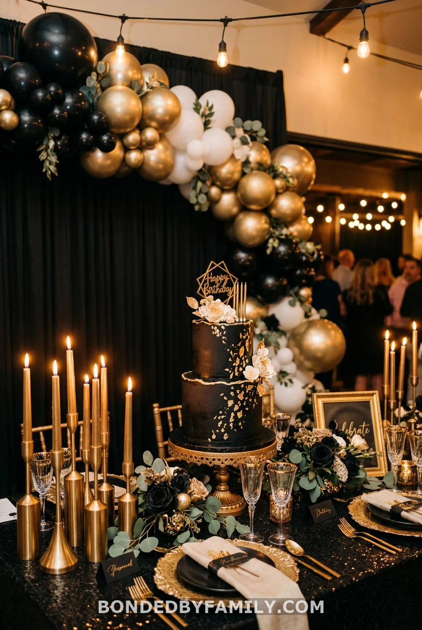 Black and Gold Elegant Evening