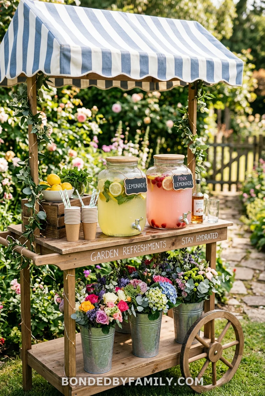 Flower Cart Drink Station