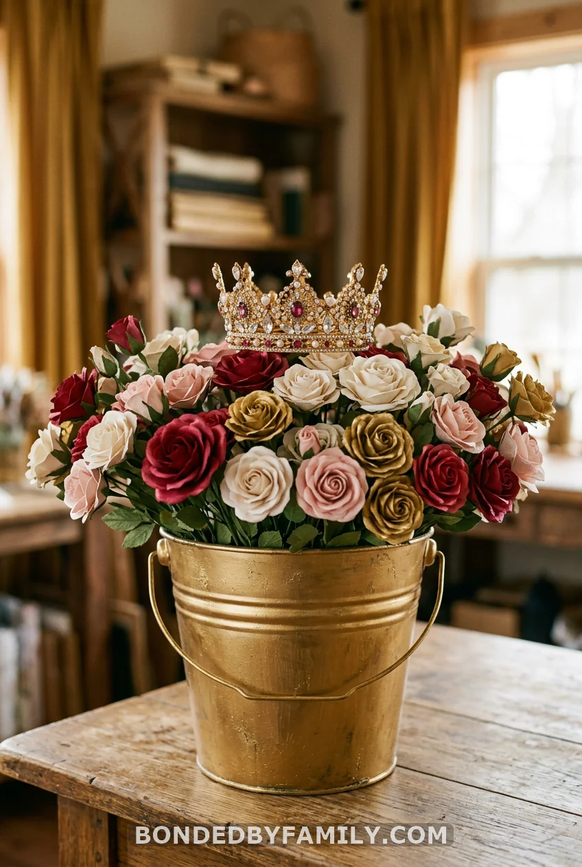 Prince Crown in a Gold Bucket