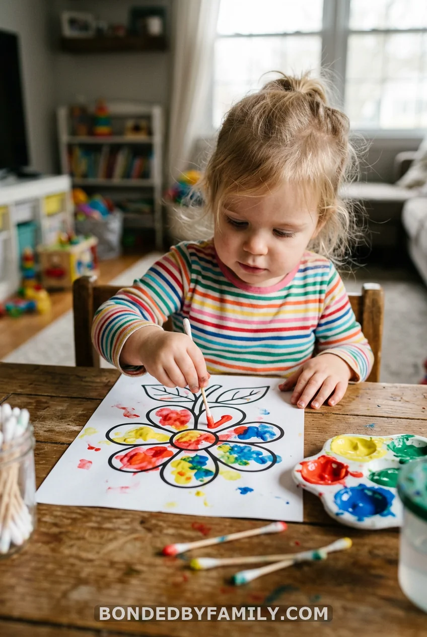 Q-Tip Dot Painting Cards