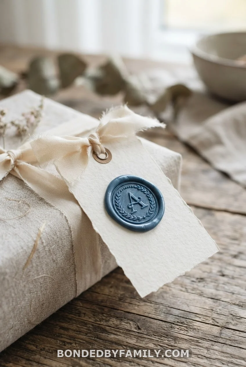 Monogram Wax Seal Tag