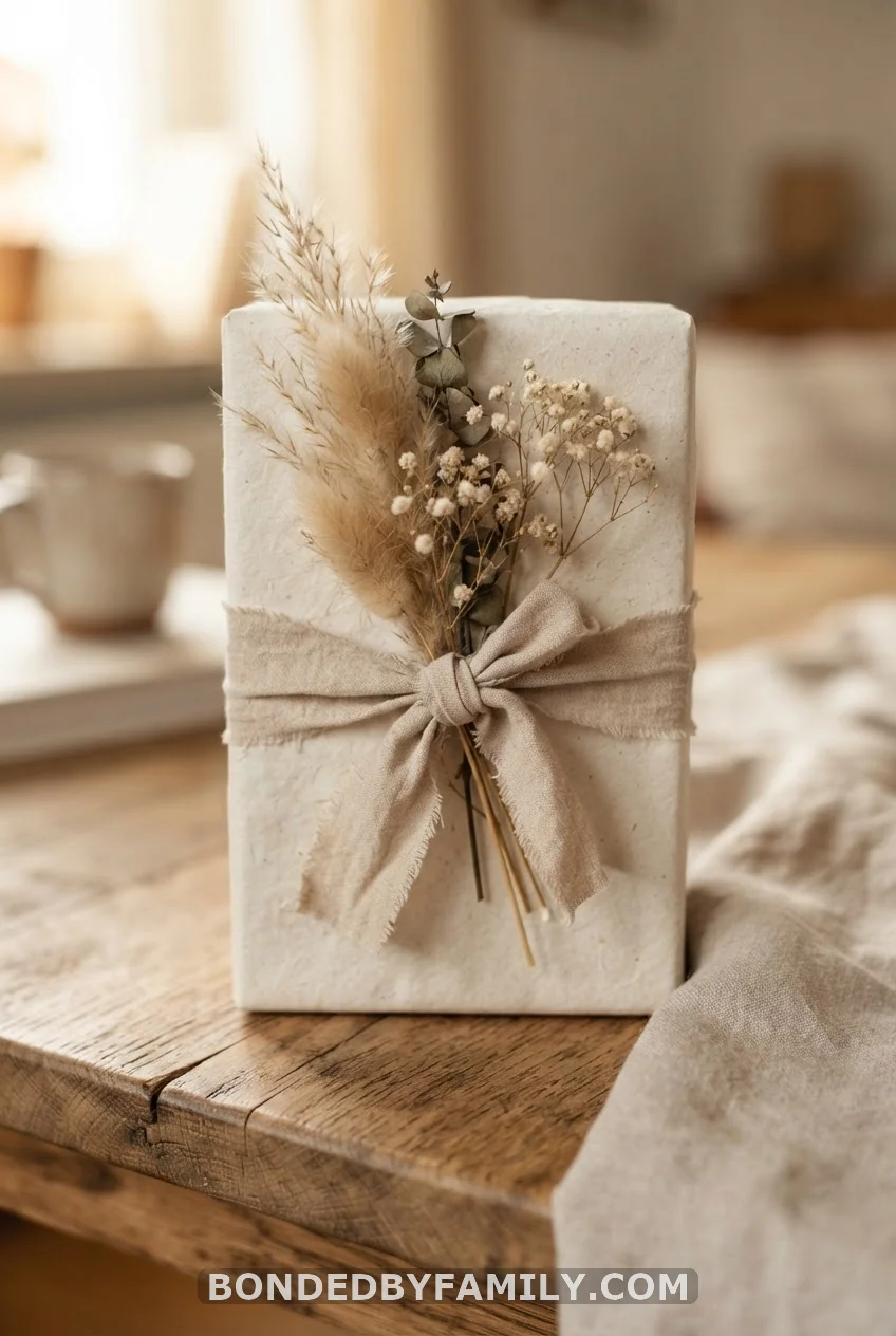 Dried Pampas Grass and Baby's Breath Accent