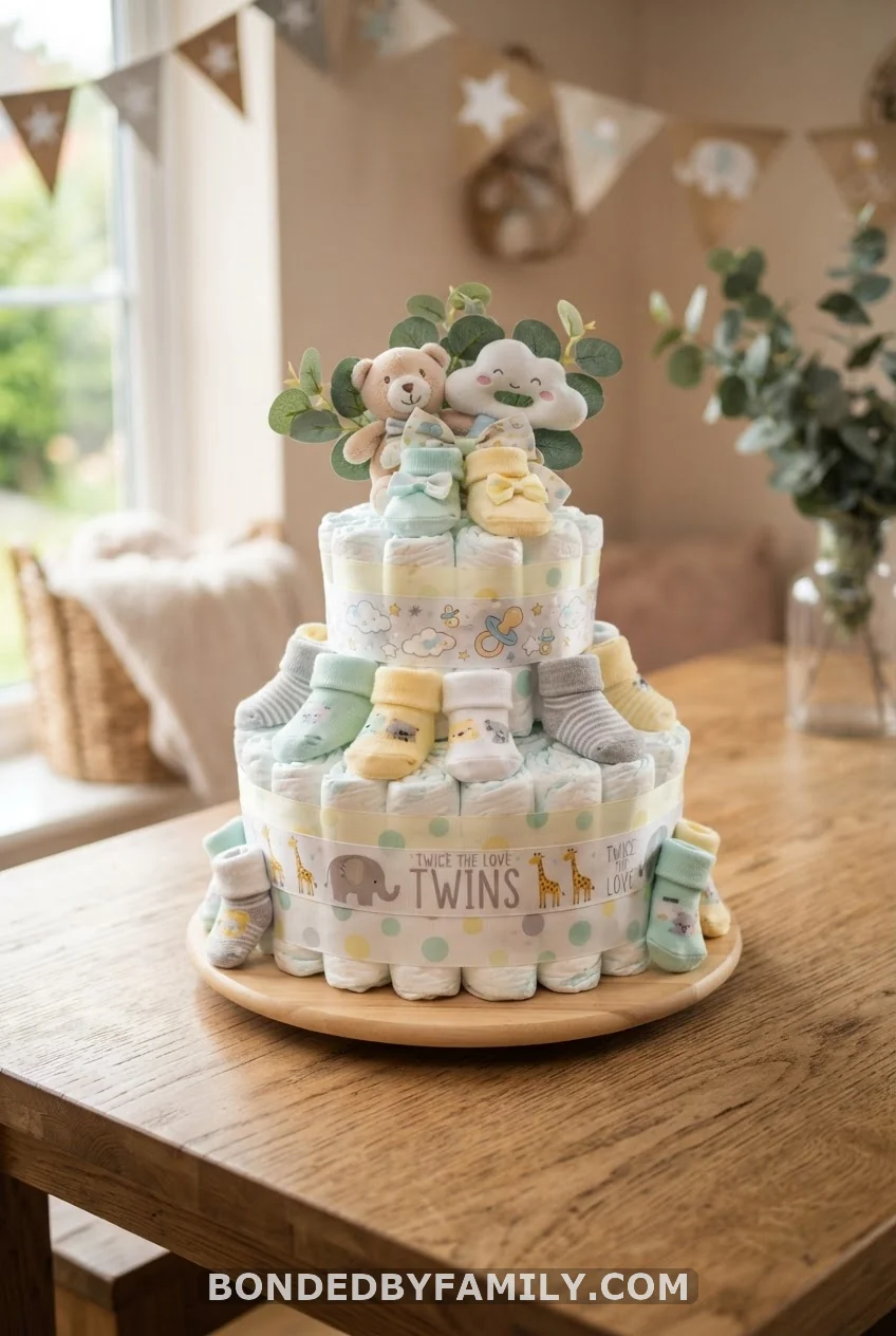 Build a Diaper Cake Centerpiece That Doubles as a Gift