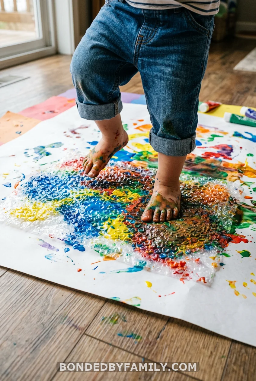 Bubble Wrap Stomp Prints