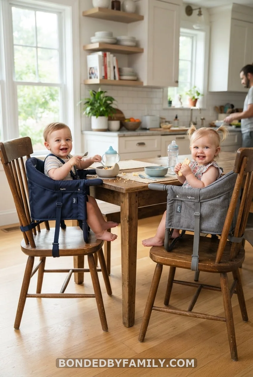 A Double Portable High Chair Setup