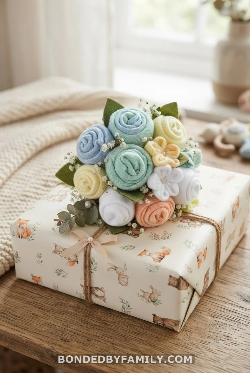 Sock Bouquet Topper