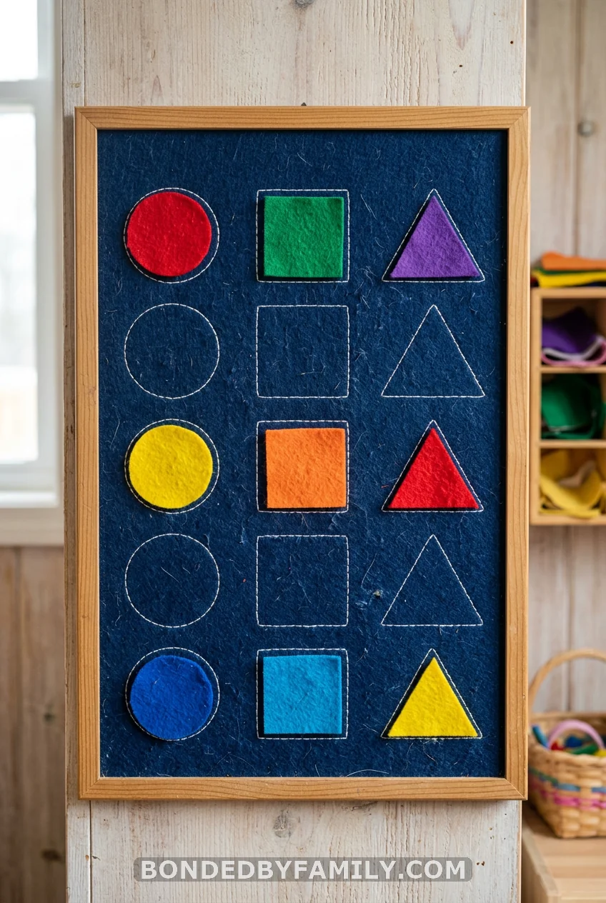 Shape Sorting Felt Board