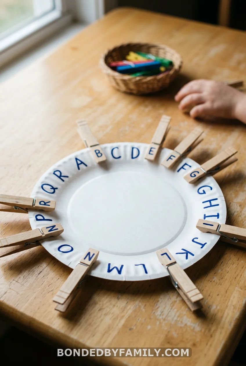 Alphabet Clothespin Match